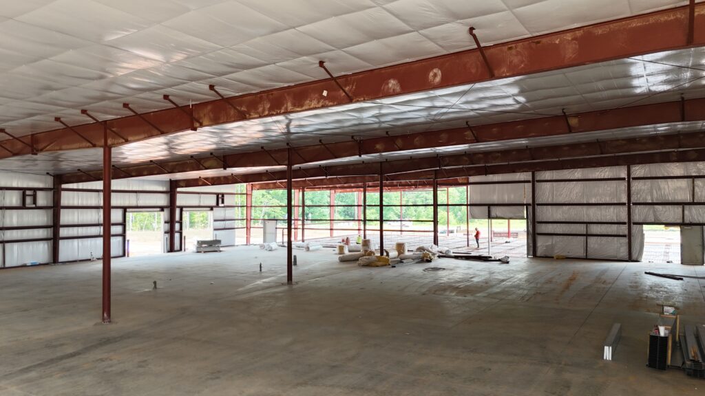 Aerial Commercial Warehouse Interior